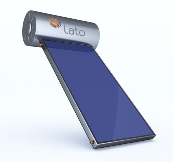 ΗΛΙΑΚΟΣ ΘΕΡΜΟΣΙΦΩΝΑΣ LATO 120 ΛΙΤΡΑ ΜΕ ΕΝΑΝ ΣΥΛΛΕΚΤΗ 1.50 m2 ΚΑΙ ΒΑΣΗ ΚΕΡΑΜΟΣΚΕΠΗΣ